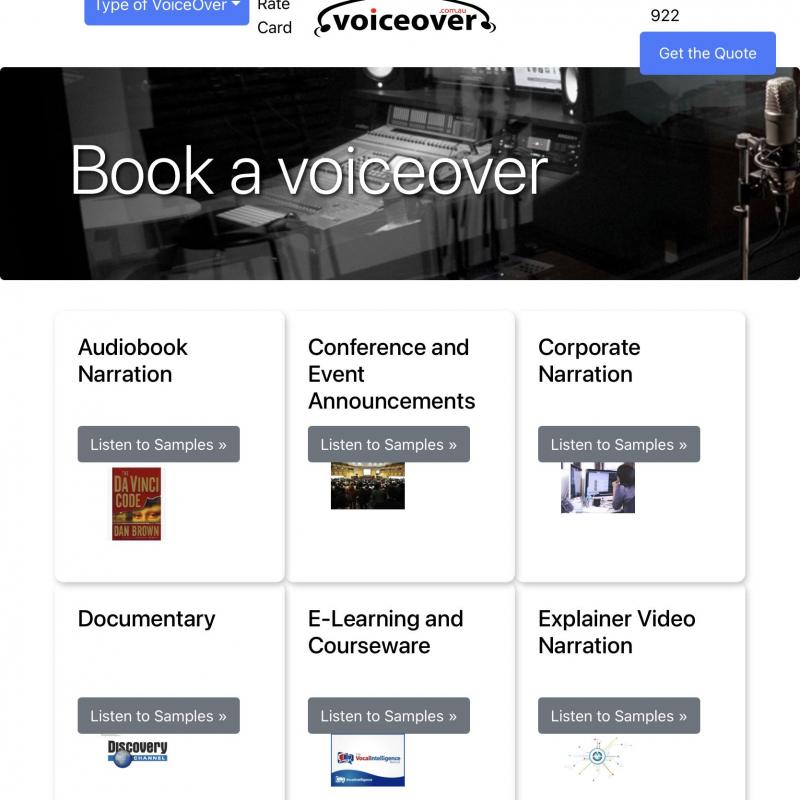 Voiceover.com.au - Production Studio in Australia